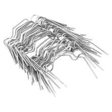 50pcs Stainless Steel Greenhouse W Clips Spring Wire Glazing Glass Frame Fixing Clamp