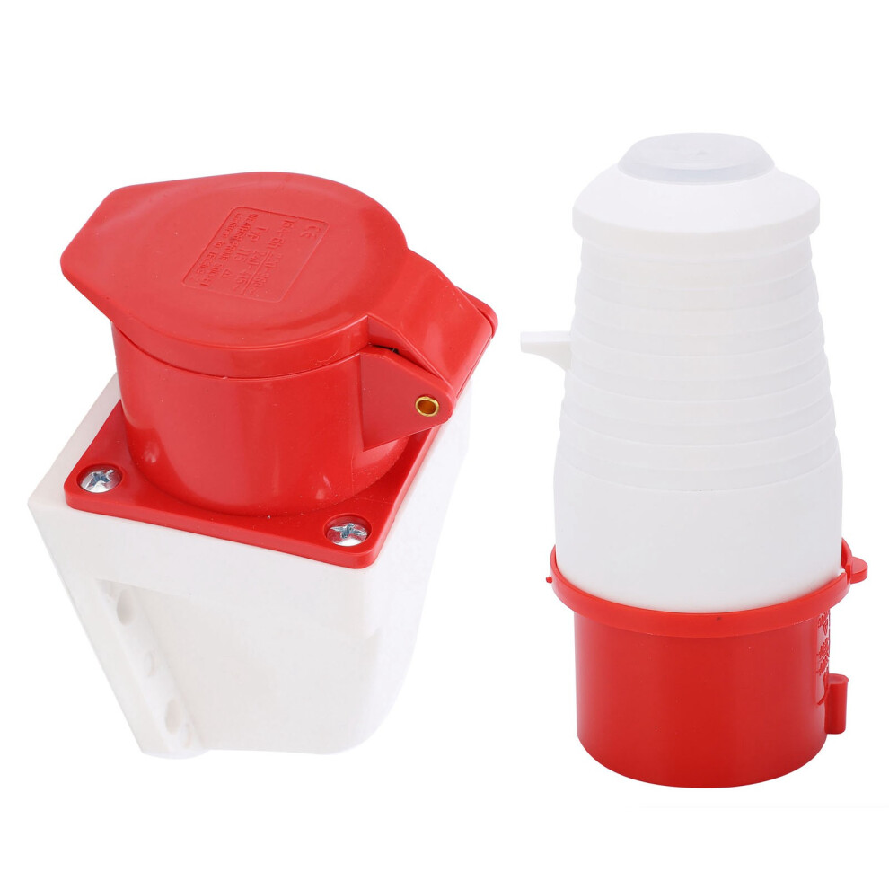 16A 5Pin Industrial Plug Surface Mount Socket 3