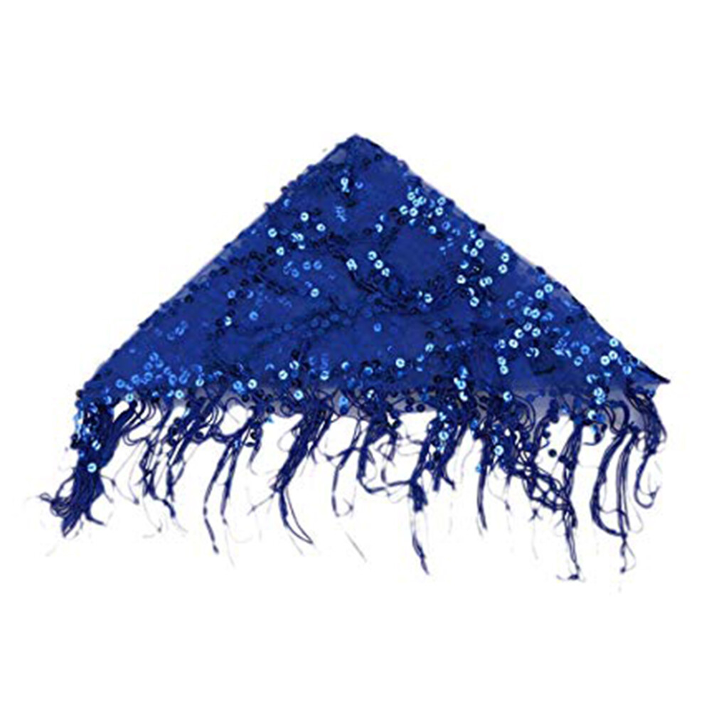 (Dark Blue) Belly Dance Hip Scarf Accessory Bellydance Costume Fashionable-image-OPC-PK9PPGW-NEW