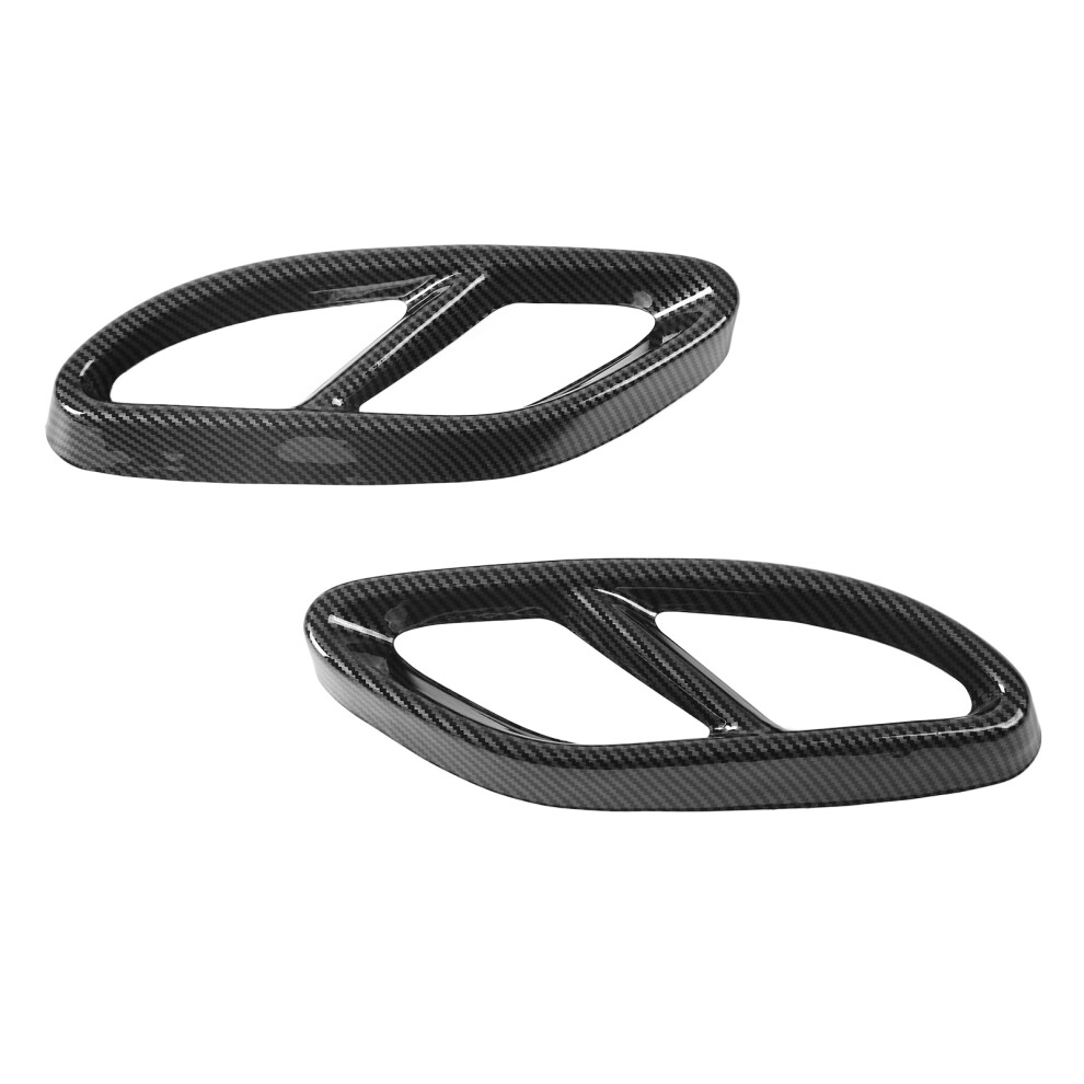 2 Pcs Car Pipe Throat Exhaust Muffler Outputs Tail 8320539711744