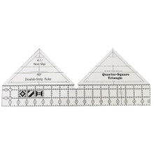 Compatible With90 Degree Double Strip Ruler Quarter Square Cutting Guide (18 Inch)