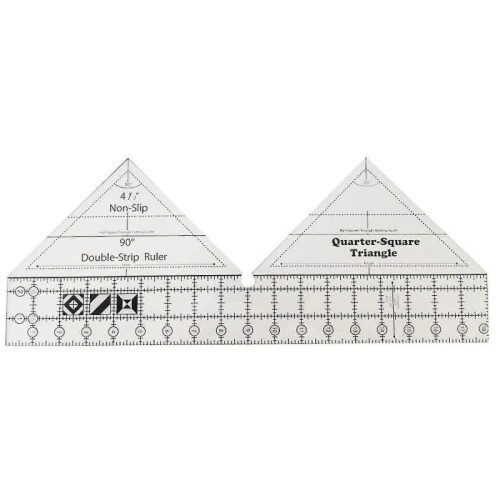 Compatible With90 Degree Double Strip Ruler Quarter Square Cutting Guide (18 Inch)