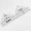 Compatible With90 Degree Double Strip Ruler Quarter Square Cutting Guide (18 Inch) 5