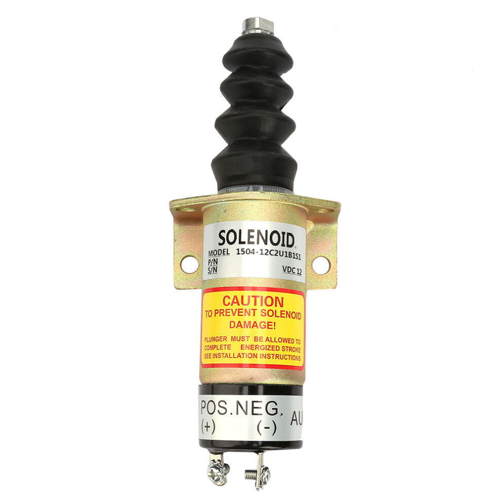 12V Steel Housing Engine Shut off Stop Solenoid