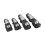 Silver Black Motorcycle Knee Pads Elbow Guards 9