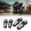 Silver Black Motorcycle Knee Pads Elbow Guards 12