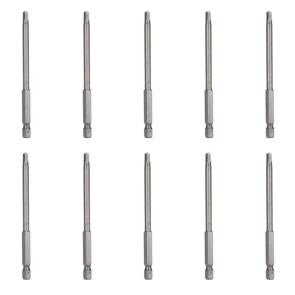 10Pcs 4mm Magnetic Screwdriver Bits Alloy Steel