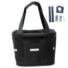 Bike Basket 10kg Strong Bearing Foldable Front Handlebar Dog Carrier Removable Machine Washable Durable Design