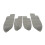 4Pcs/Set Car Front Rear Door Panel Armrest Cover 2