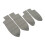 4Pcs/Set Car Front Rear Door Panel Armrest Cover 5