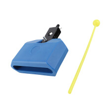 Lebendige blaue Kuhglocke mit Mallet, 16x13x4 cm, langlebiges Aluminium & ABS