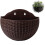 Hanging Planters Wall Mounted Flower Pot with 2 Hooks Plastic Flower 11