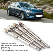 4 Stück universelle Dieselleuchtkerzen für Ford Focus/Transit, silber
