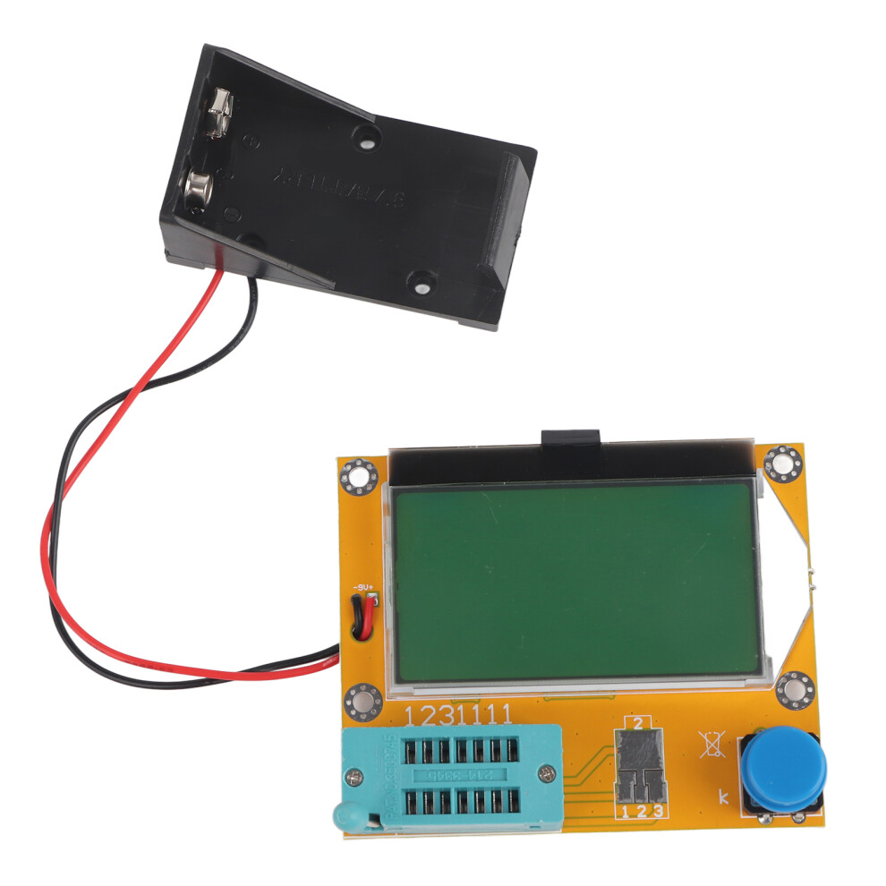 LCD Graphical Transistor Inductor Capacitor ESR