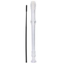 Kinder transparenter G-Klarinette mit 8 Löchern G-Key mit Reinigungsstab Musikinstrument Spielzeug
