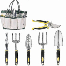 7-piece Gardening Tool Set, Heavy-duty Gardening Hand Tool Set-spatula, Transplanter, Hand Rake