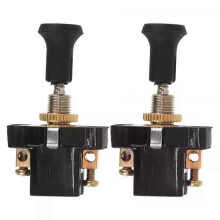 2 Pcs Headlamp Switch Pull Cord, Universal Car Fog Light Push Switch for 12V 24V Ceiling
