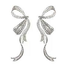 Bowknot Earrings, Luxury Diamonds, 2023 Trend Sweet Female Summer Style Earrings