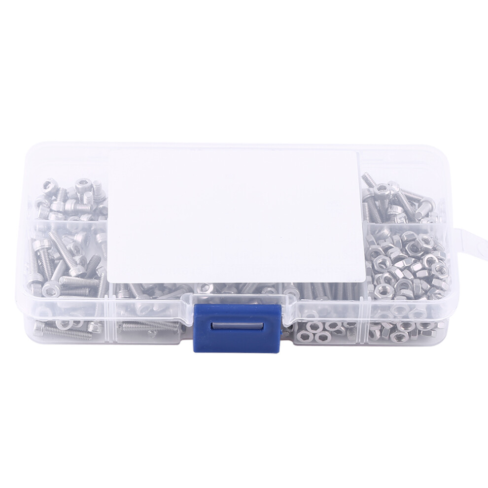 340pcs M3 Stainless Steel SS304 Hex Socket Cap