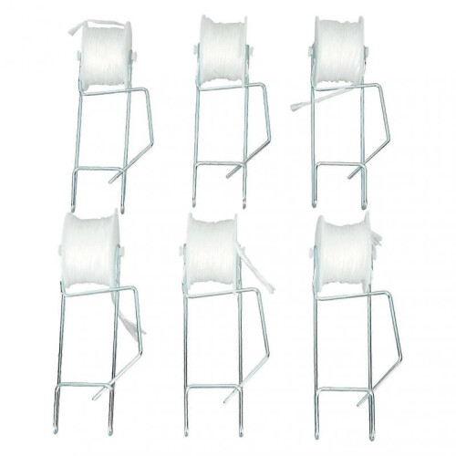6PCS Tomato Support Hooks Greenhouse Tomato Roller Hooks Set Support Kit for Tomato Cherry 15 Meter Line 1