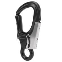 Camnal AutoLock Aluminium Schnapphaken für Klettern, 14 cm, Schwarz