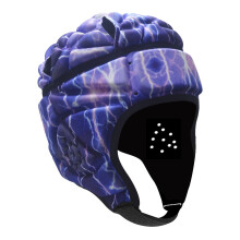 Adults Rugby Headguards Soft Padded Adjustable Head Protector for Men, Breathable Anti-Collision Multi-Sports Gear, Purple