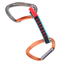 Outdoor Climbing Quickdraw Nylon Aluminum Alloy Carabiner 118g 22KN