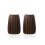 (Brown, Large) 2 Pieces Headboard Anti-shake Tool Solid Color Self-adhesive Stopper 2