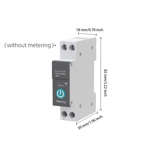 (40A) Smart Circuit Breaker Single Channel Remote Control Voice Assistant 1