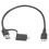 PVC 2-in-1 USB-C zu Micro USB Datenkabel 32cm Schwarz 1
