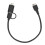 PVC 2-in-1 USB-C zu Micro USB Datenkabel 32cm Schwarz 9