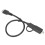PVC 2-in-1 USB-C zu Micro USB Datenkabel 32cm Schwarz 10