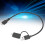 PVC 2-in-1 USB-C zu Micro USB Datenkabel 32cm Schwarz 14