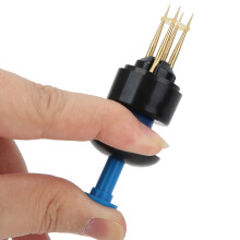 2 Stück Tragbare Köder Clips Blau & Schwarz für Würmer, Regenwürmer