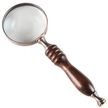 Lupen 10x Retro Loupe with Natural Light Source for Seniors, Students and Children for Reading Engravings and Miniature Models