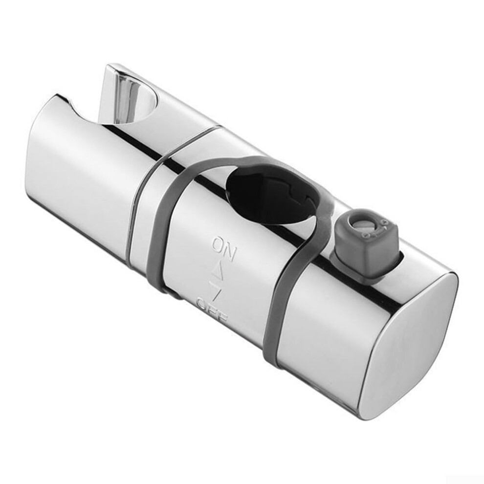 Abs Adjustable Shower Rail Head Slider Holder Bracket For Standard Pipes, Durable Material, Easy Installation, Universal Fit 6038364032300