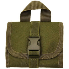 Small Rifle Ammo Bag, 14-Round Padded Molle Pouch, Green Bullet Carrier for Hunting, Hiking, Shooting, Tactical Use