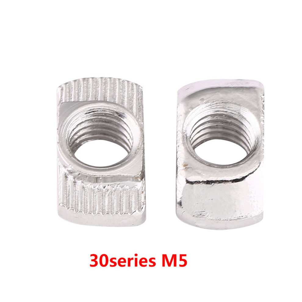 T Slot Hammer Head Nut Nickel Plated Carbon Steel