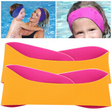 Kinderwasserdichtes Ohrenschutz-Stirnband für Schwimmen & Yoga, Orange