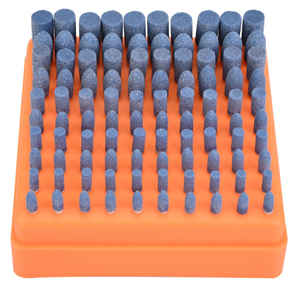 100Pcs Polishing Stone Head Grinding Wheel Burr