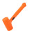 Practical PVC Rubber Soft Face Dead Blow Hammer 14