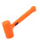 Practical PVC Rubber Soft Face Dead Blow Hammer 15