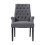 Living And Home Grey Upholstered Dining Chair 3