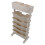 Beige White Bookshelf Plastic Bookcase Narrow Book 3