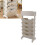 Beige White Bookshelf Plastic Bookcase Narrow Book 11