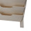 Beige White Bookshelf Plastic Bookcase Narrow Book 14
