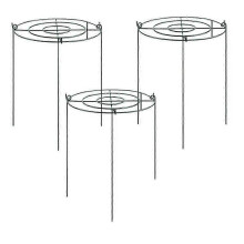 3 Sets Peony Support Cage, Grow Through Hoops Grids with 4pcs Legs,plant Support Brace,flower Stron