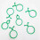 Pack of 50 reusable plastic tomato clips 4cm x 2.7cm 8