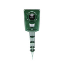 Repellent device for Set of 1pcs. Ultrasonic Animals, Waterproof, Acoustic Deterrer Against Wildlife, Rodents, Birds, Dogs and Cats