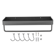 Bathroom Space Aluminum Shelf Drill Free Bathroom
